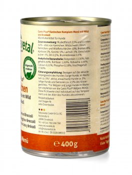 Canis Plus® Menu Completo - Coniglio con Selvaggina e Broccoli - 2