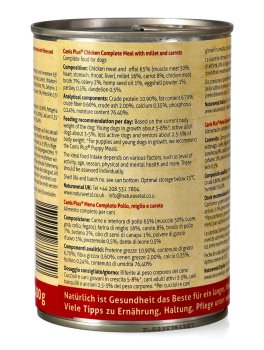 Canis Plus® Menu Completo - Pollo con Miglio e Carota - 3