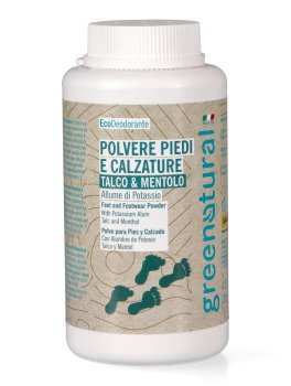 Deodorante in Polvere per Piedi e Calzature - Talco e Mentolo - 1