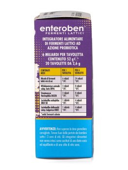 Entoroben™ 6 Miliardi Fermenti Lattici - 20 Tavolette - 2