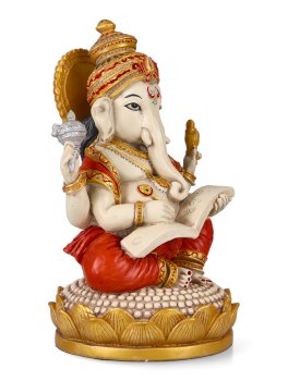 Statua di Ganesha che scrive il Mahabharata - 4