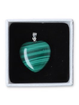 Pendente in Argento e Cuore Malachite - 2