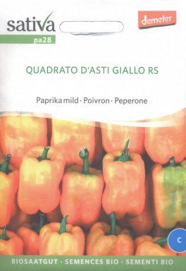 Semi di Peperone Quadrato d'Asti Giallo - 1