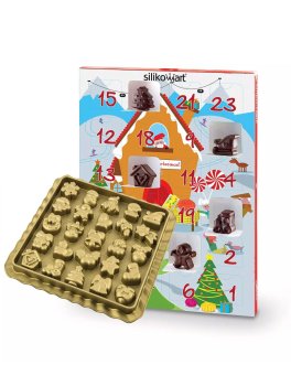 Stampo in Silicone Platinum per Cioccolatini Creative Xmas Countdown - 1