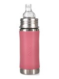 Bottiglia in Acciaio con Beccuccio in Silicone  - 325 ml