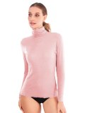 Dolcevita in Tencel™ e Cashmere a Manica Lunga - Cipria