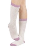 Gambaletti Bimbi in Lana Merinos Extra Fine "Juno" - Panna e Rosa