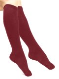 Gambaletti Lisci in Lana Merinos extra Fine "Avada" - Bordeaux