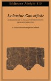 Le Lamine d'Oro Orfiche — Libro