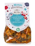 Pasta con Carota, Spinaci, Pomodoro e Mais Bio - Pesci
