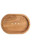 Portasapone Ovale in Legno di Neem