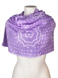 Scialle in Cotone Tie-Dye con Disegno a Spirale